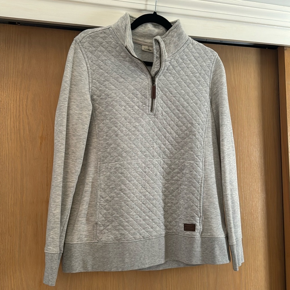 L.L. Bean Quilted Quarter-Zip Pullover